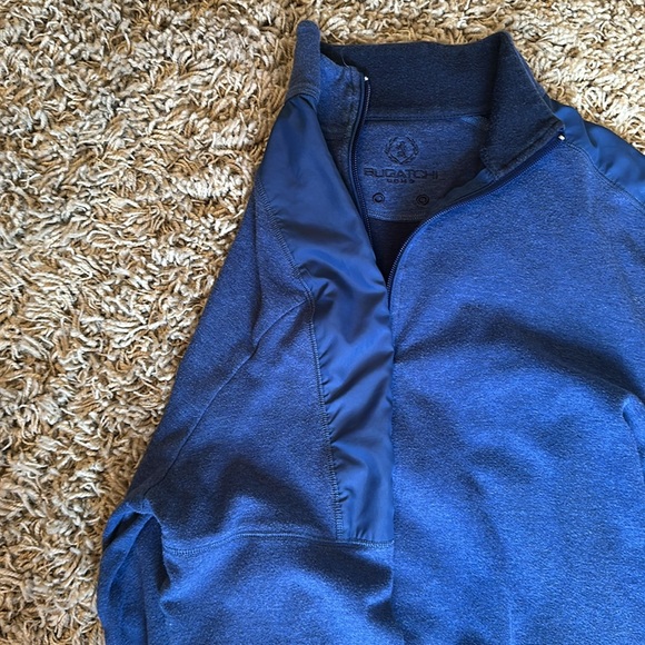Bugatchi blue quarter zip - Picture 2 of 5
